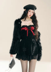Celebrity Style Lace Short Dress